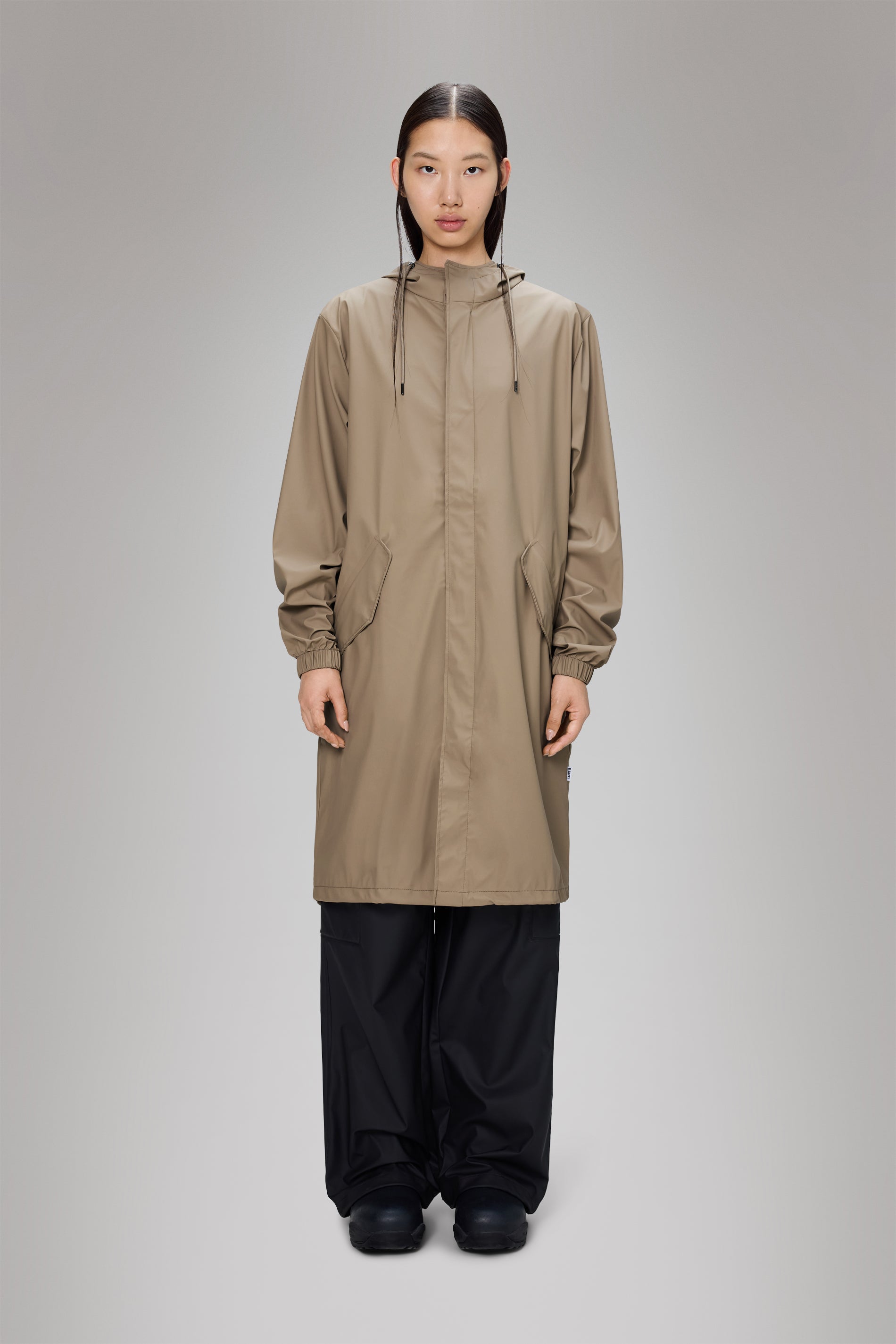 RAINS Fishtail Parka Beige Jacket